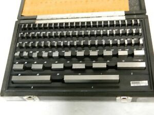 SPI Steel Gage Block Set 81 Piece 0.05 to 4&#034; Economy Grade 30-912-0 Damaged