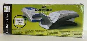 Durable Telindex Desk Address Telephone Card Index Flip File 500 Double Sided