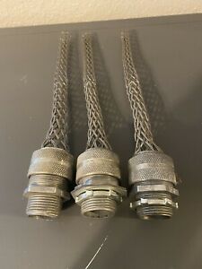 Lot of 3 Hubbell Wiring Device-Kellems 074-01-025 Strain Relief Cord