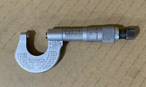 Starrett No. 576R rounded anvil  micrometer (0-1 X 0.001”)