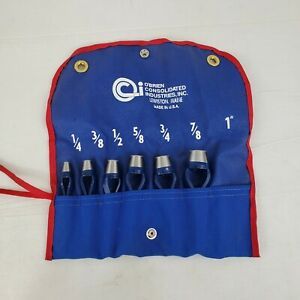 O&#039; Brien Consolidated Industries Arch Punch Set w/ Pouch - Missing 1