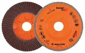 Walter 15R712 ENDURO-FLEX Abrasive Flap Disc - [Pack of 10] 120 Grit, 7 in.