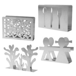 Napkin Rack Holder Box Tissue Holder Cutlery Floral Hollow-Out Design