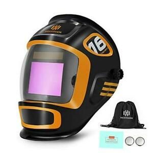 NEW! HZXVOGEN Welding Helmet Large Viewing Screen True Color Solar X900A