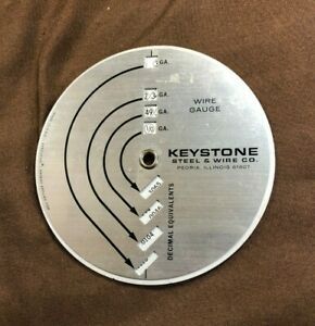 Vintage Keystone Steel and Wire Co. Peoria IL Made in USA