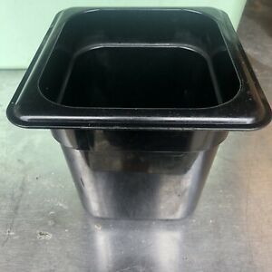 ( 8 ) LOT ~ Cambro -  1/6 Size 6 in Deep Black Food Pan