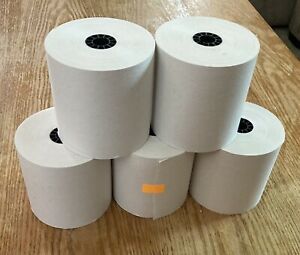 3&#034; x 165&#039; Non-Thermal Receipt Paper PoS Rolls - 5 Rolls