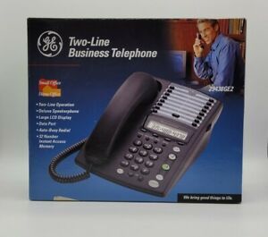 GE Two Line Business Speaker Telephone LCD Display 32 Memory 29438GE2 Original