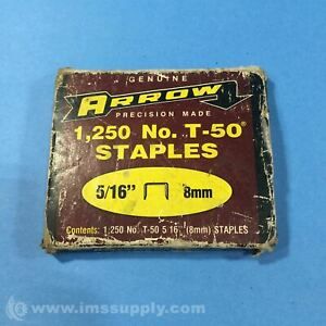 Arrow T-50 5/16&#034; 8mm Stainless-Steel Staples 8088