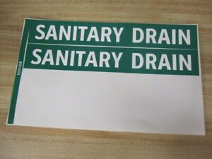 Lab Safety Supply 7047B Sanitary Drain Labels 2 Labels