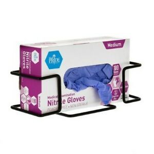 ALPINE INDUSTRIES ALP485-01-BLA-7pk Single Box Capacity Wire Wall Mount Glove
