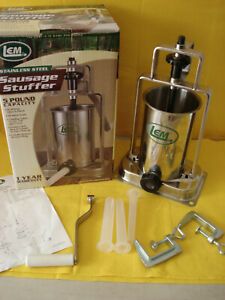 LEM 5lb Stainless Steel Vertical Stuffer Sausage Maker Used Once Mint Condition