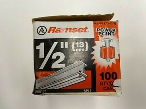 qty=100 RAMSET  1/2&#034; long .300 head Drive Pins,