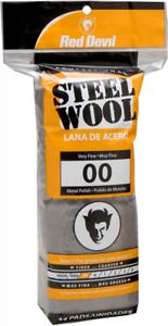 Red Devil 0312 Steel Wool, 00 Very Fine, (Pack of 16) , Black 16 Pads, Black