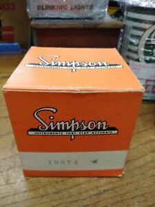 Vtg NIB NOS Simpson Wabco Panel Amperes Meter Model 10874 Blank Dial