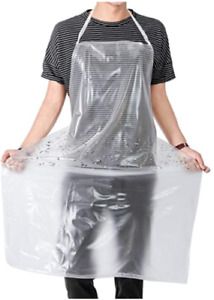 Waterproof Plastic Apron Transparent PVC 47&#034;x27.5&#034;