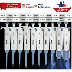 0.1l-10ml Micropipette Single Channel Pipettor Adjustable Volume Micro Pipette