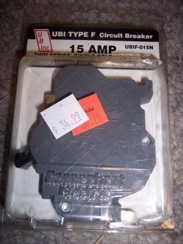 15 amp circuit breaker thin series single pole ubif-015n type f circuit breaker for sale