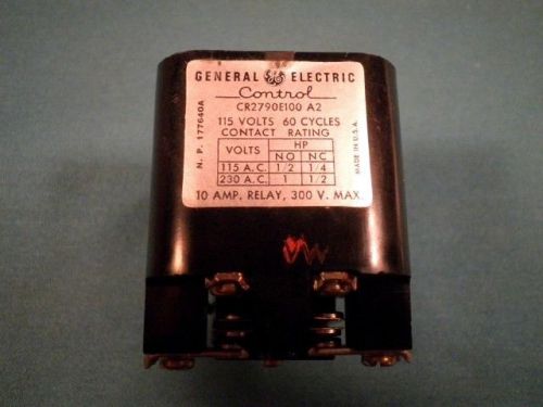 GENERAL ELECTRIC CONTROL RELAY CR2790E100 A2 300V