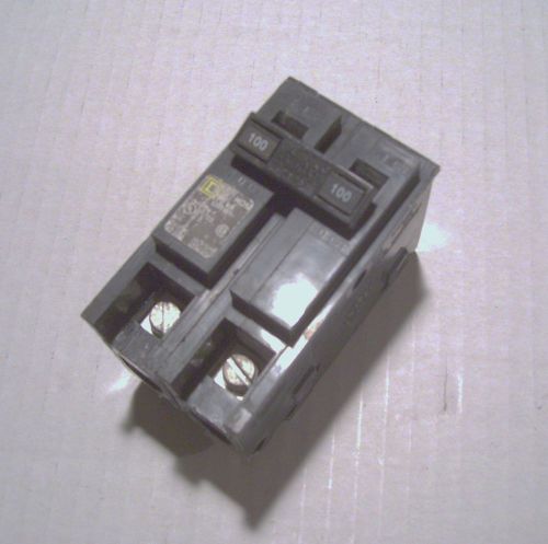 2- POLE  100  AMP  SQUARE  D  HOMELINE  HOM2100  PLUG-IN  CIRCUIT  BREAKER