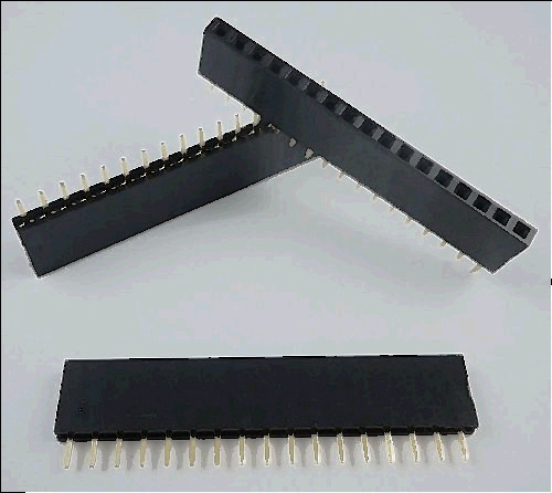22.5 7.5 for sale, 10 pcs 2.54mm pitch 17 pin single row straight female pin header strip ph:8.5mm