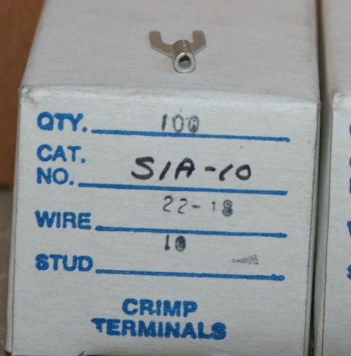 500 penn-union spade terminal lug connectors s1a-10 - 18 to 22 gauge wire #10 for sale