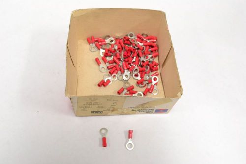 Lot 65 new amp 42599-2 pidg disconnect female crimp terminal red tin b293039 for sale