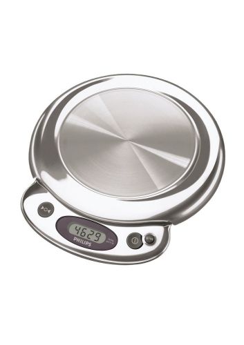 Philips HR2395/00 Portable Stainless Steel  Auto Switch Kitchen Scales New UK