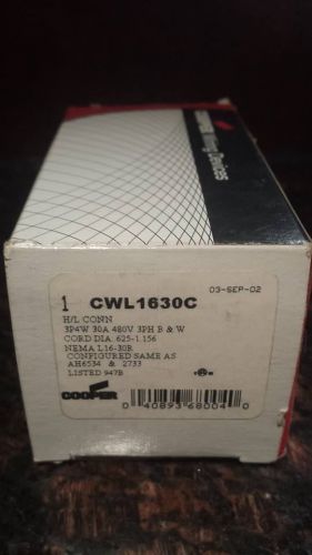 Cooper wiring device cwl1630c for sale