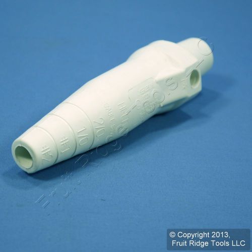 Leviton white cam-type plug insulator sleeve female ect 16 series bulk 16sdf-22w for sale