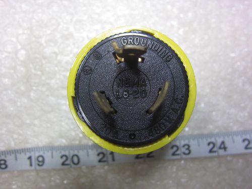 Sylvania 20a 480v hubbell 2341 style locking plug l8-20p, used for sale