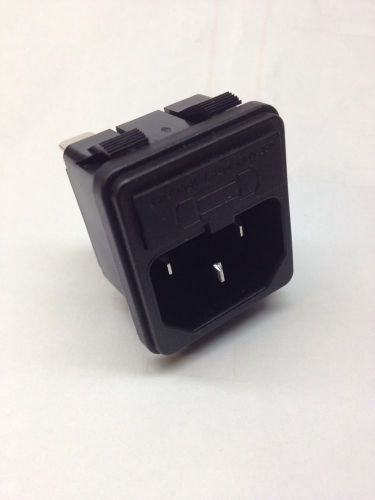 5 pcs Male Power Cord Socket 120v 10a with Fuse Holder