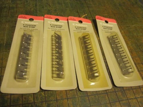 Lot of Four 8 Position Bus Strips Radio Shack 274-650