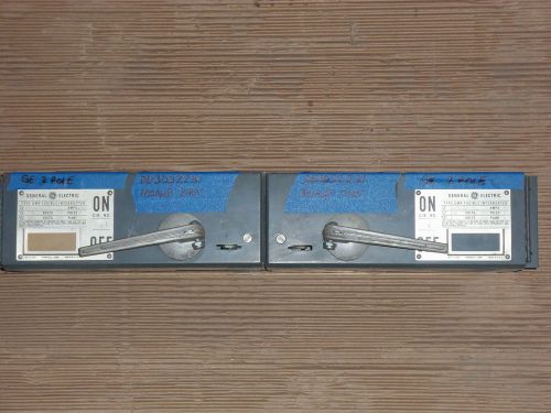 GE DD DD3D32231 100 30 AMP 240V 2 POLE FUSED TWIN PANEL PANELBOARD SWITCH QMR