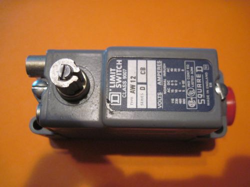 Square d limit switch aw12 series d class 9007 for sale