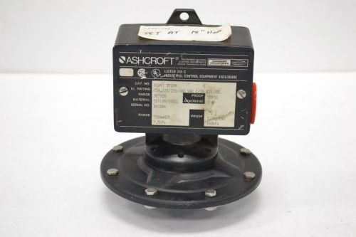 Ashcroft b424t-xfsnn pressure control switch 125/250/480v-ac 125v-dc 15a b277078 for sale