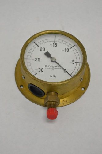 Budenberg 12505622 -30 to 0in hg npt pressure 1/4 in gauge b205493 for sale