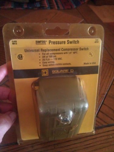 Pumptrol square d air compressor pressure switch for sale