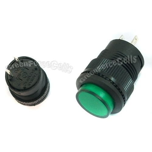 20 x 3a 250v ac spst momentary 2 pin 16mm push on button switch green 503b for sale