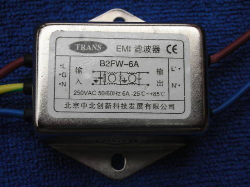 1x trans ac noise filter 250v b2fw-6a 50/60hz power for sale