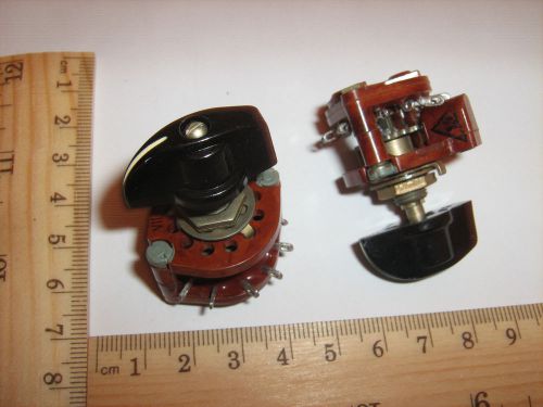 Soviet military 2-pole 5-throw 2p5t rotary switch  ,7pcs for sale
