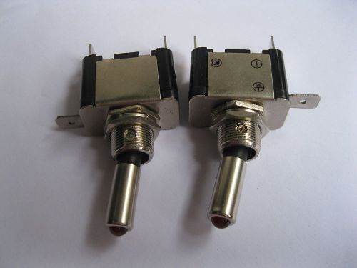 2 pcs toggle switch with red led fog light new for sale