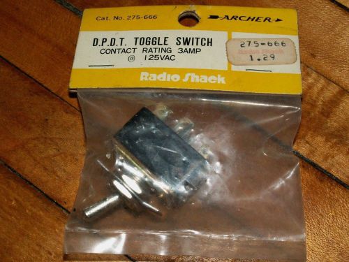 DPDT toggle switch 3Amp 125Volt RadioShack 275-666