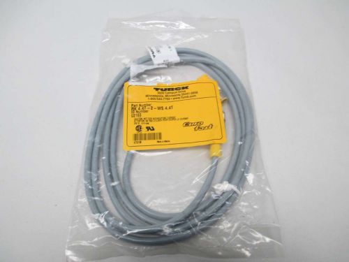 NEW TURCK RK 4.4T-2-WS U2163 EURO FAST CABLE-WIRE 250V-AC D366258