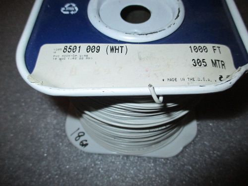 Belden 8501 009 18 awg hook up wire white 900ft.