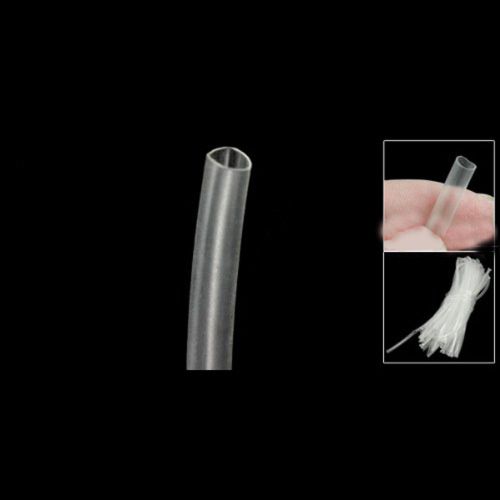 2015 3.5mm Dia Clear Polyolefin Heat Shrinkable Tube 10M 32.8ft