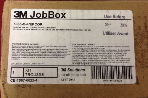 3M 7655-S-4 /EPCOR Job Box Kit Exp: Sept 2016 NEW