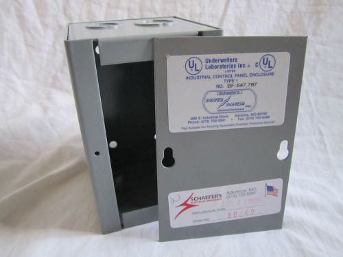 Industrial control panel enclosure type 1 no bf-547, 787 schaefer&#039;s power panels for sale