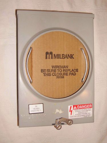 Electrical Service Meter Box Milbank series U-125, 3R enclosure