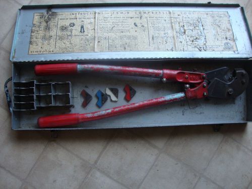 Thomas and betts tbm8 compression tool color keyed for sale